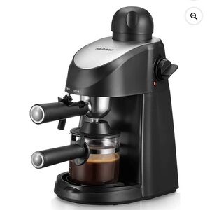 Black Espresso Machine